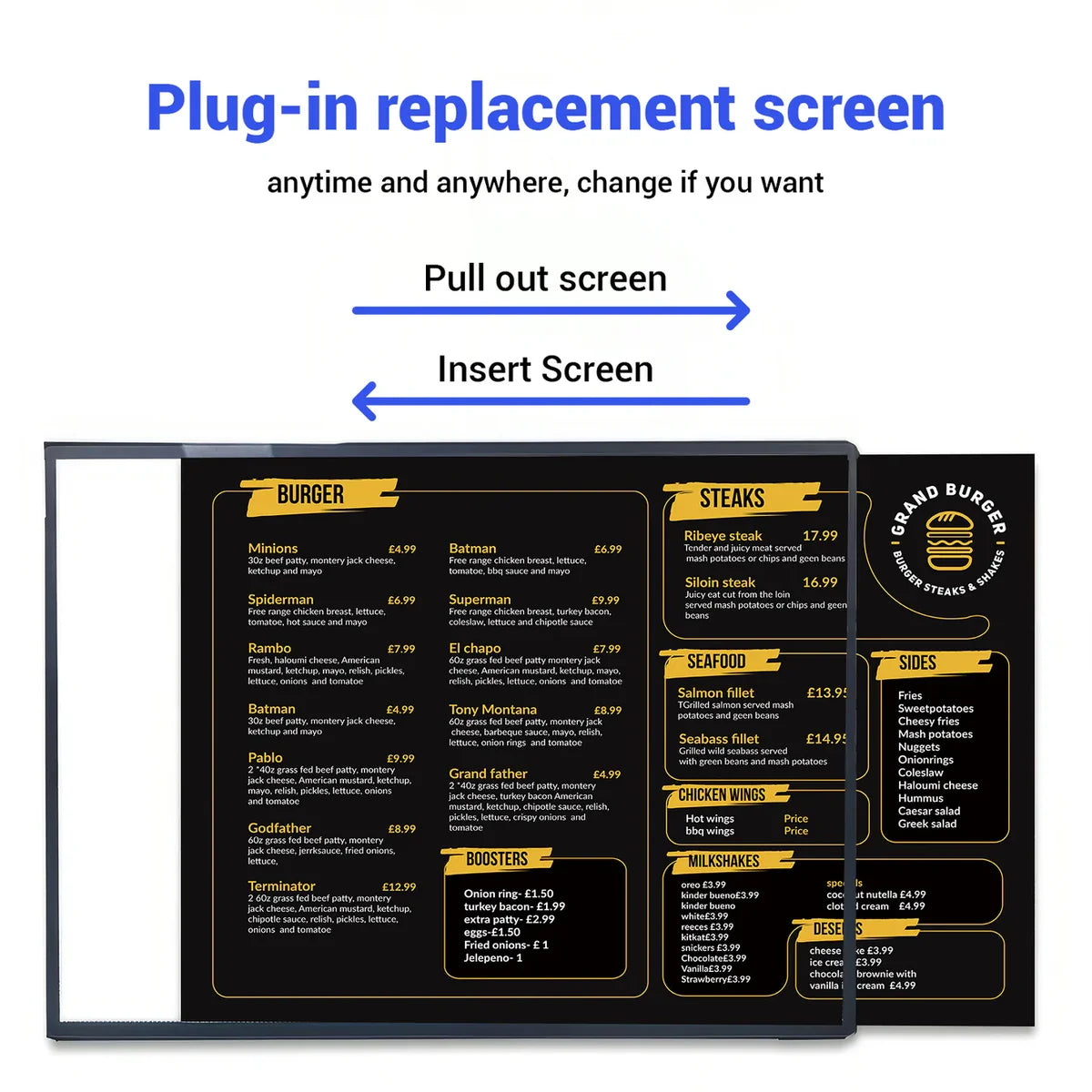 Ultra Slim Advertising Lightbox - A4 Size (8.27 × 11.69 inches)